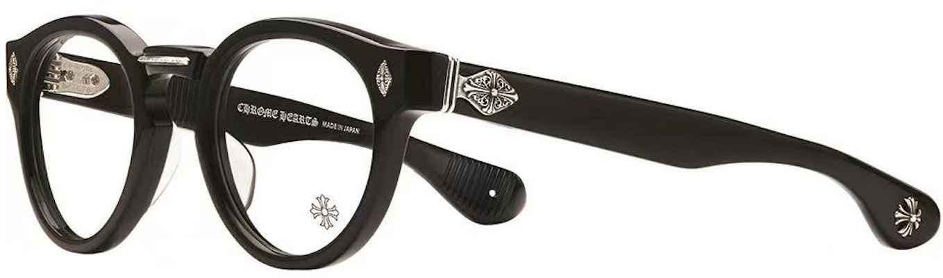 Kacamata Chrome Hearts Round Acetate Optik Unisex PETER ARNELL BK-18KGP Lookbook Kacamata Chrome Hearts Round Acetate Optik Unisex PETER ARNELL BK-18KGP