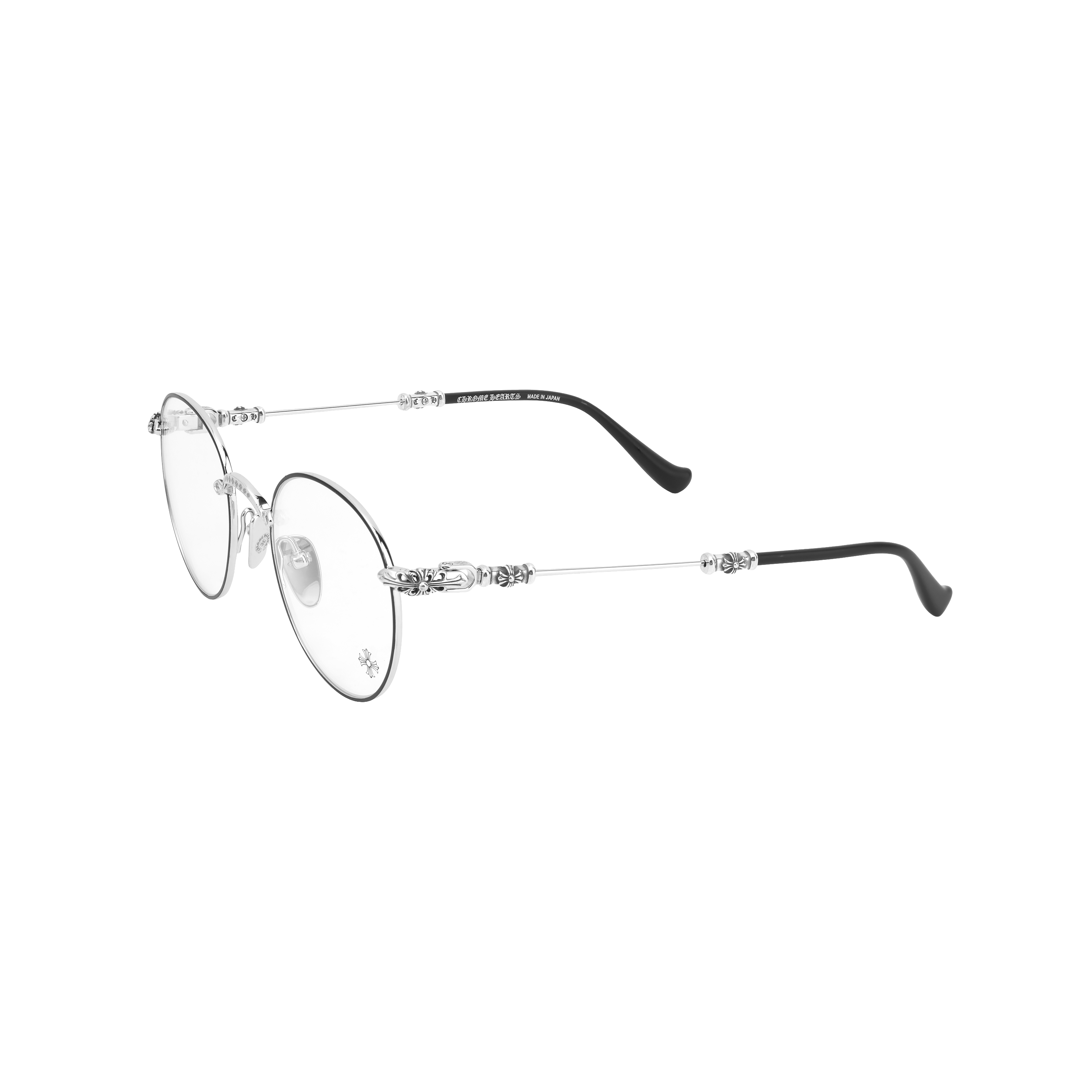 Chrome Hearts Bubba-A Cross Round Glasses MBK/GP-P 49 Gold Optical Eyewear Unisex BUBBA-A 圖 2