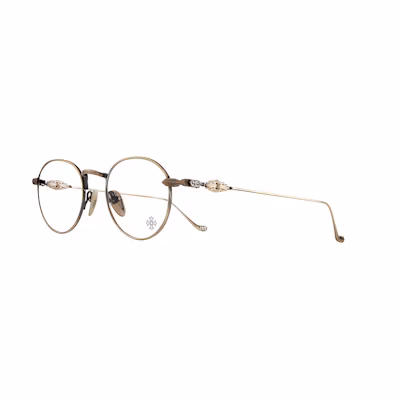 Chrome Hearts Round Optical Glasses - Logo Lens Unisex Couple Style. VAGIDICTORIANIIIag