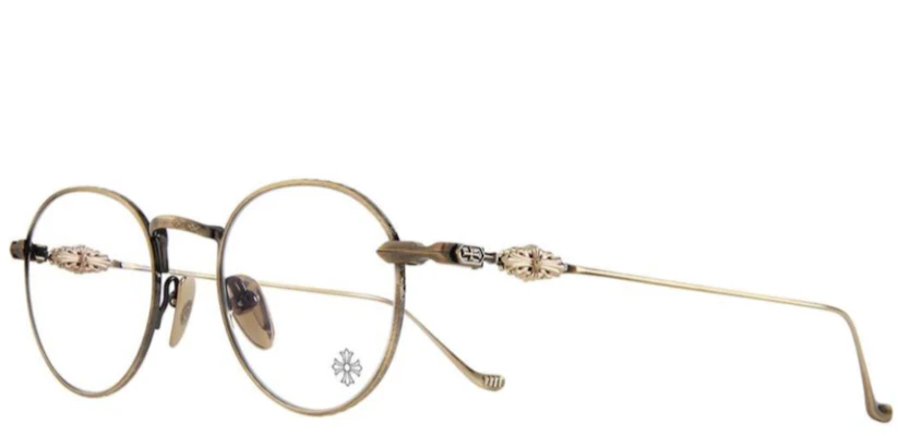Chrome Hearts 圓框光學眼鏡 - Logo鏡片 情侶款式 男女皆可佩戴 VAGIDICTORIANIIIag Order Chrome Hearts 圓框光學眼鏡 - Logo鏡片 情侶款式 男女皆可佩戴 VAGIDICTORIANIIIag