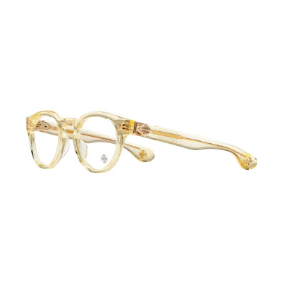 Chrome Hearts Round Optical Glasses - Yellow Unisex Couples Frame. PETER ARNELL PA