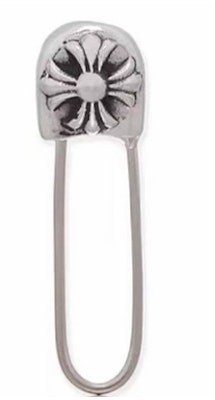 Chrome Hearts Safety Pin Earrings - Unisex Couple Style Earrings. CH0001520 Order Chrome Hearts Safety Pin Earrings - Unisex Couple Style Earrings. CH0001520