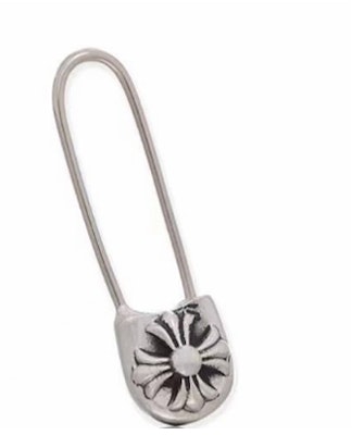 Chrome Hearts Safety Pin Earrings - Unisex Couple Style Earrings. CH0001520 Shop Chrome Hearts Safety Pin Earrings - Unisex Couple Style Earrings. CH0001520