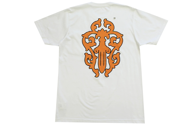 Shop Chrome Hearts Sanskrit Sword Grafik Baju-T Uniseks Pasangan CH-008