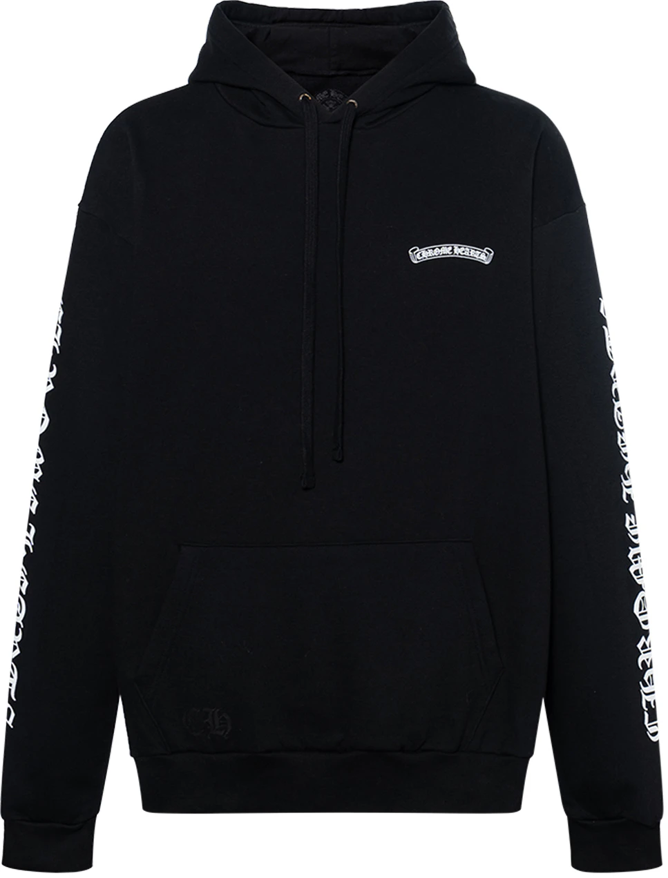 chrome-hearts-scroll-logo-black-hoodie-unisex-ch-175