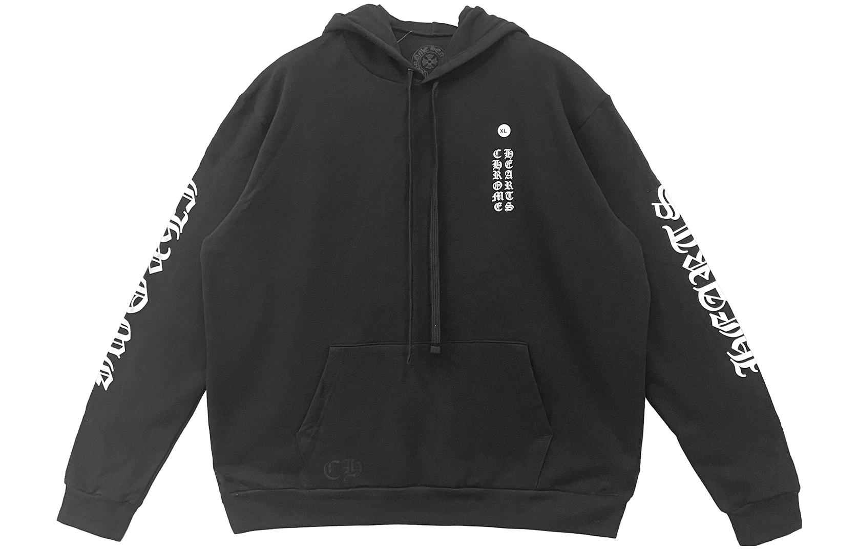 Chrome Hearts Side Logo Print Hoodie Black () 984065-BLK