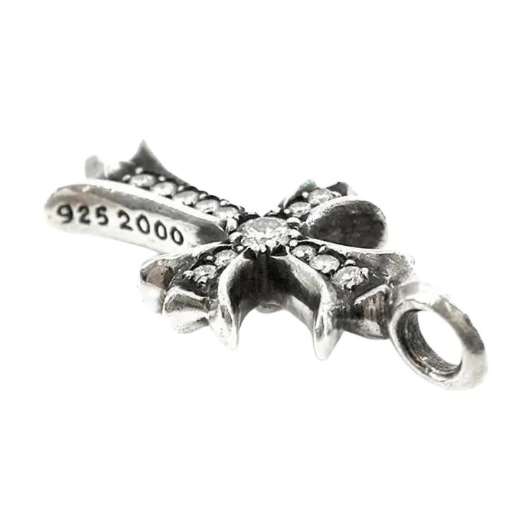 Shop Colgante Cruz Chrome Hearts Plata 925 Diamante Unisex Estilo Pareja TINY-CH-CROOS