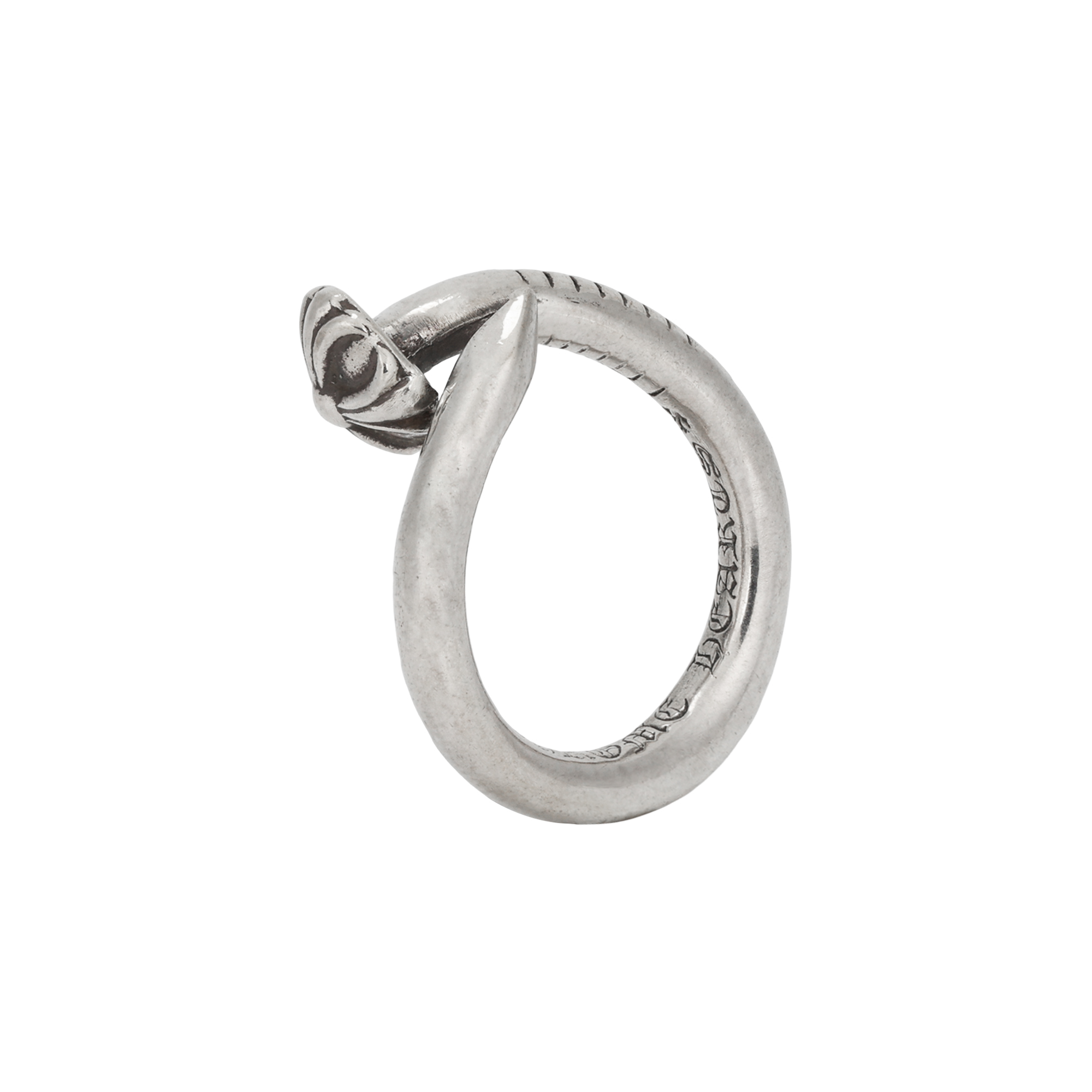 Chrome Hearts Silver Cross Nail Ring, Unisex Couples' Edition. CH-JZ-391