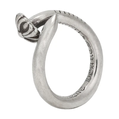 Chrome Hearts Silver Cross Nail Ring, Unisex Couples' Edition. CH-JZ-391