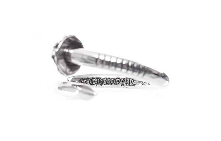 Purchase Chrome Hearts 银色十字钉戒指 男女情侣款 CH-JZ-391