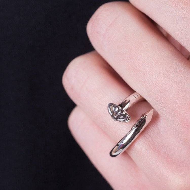 Details for Chrome Hearts 银色十字钉戒指 男女情侣款 CH-JZ-391