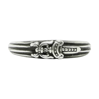 Chrome Hearts Silver Dagger Design Ring Unisex. 1383 100000606DR SILV
