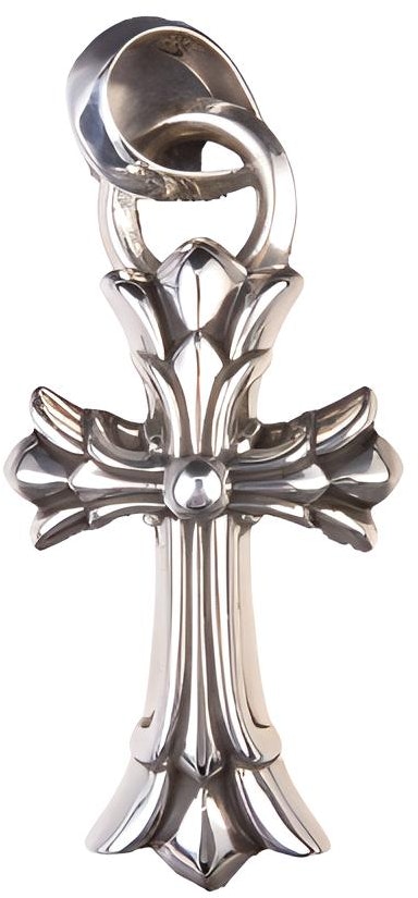 chrome-hearts-silver-double-cross-teardrop-keychain-unisex-couple-design-ch-925