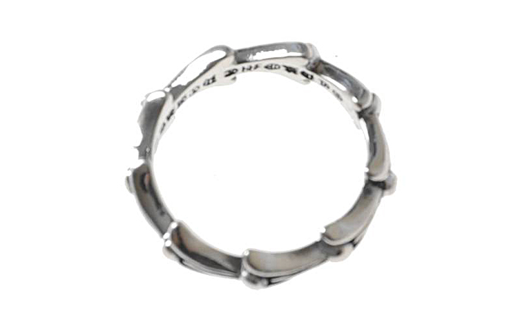 Shop Cincin Chrome Hearts Silver Fishbone Wreath 925 Unisex Edisi Pasangan. CH-JZ-525