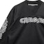 Cheap Chrome Hearts Bunga Perak Lengan Panjang Hitam Jersey Unisex. CH-196637