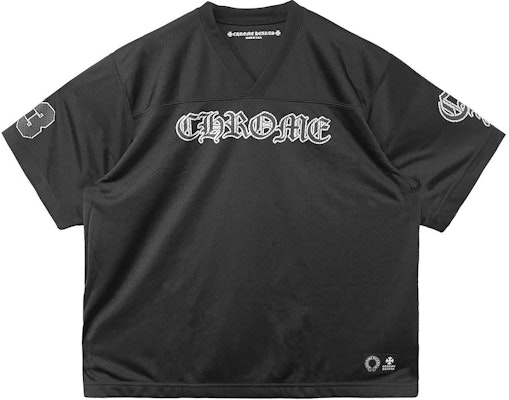 Chrome Hearts Kaos Jersey Hockey Unisex Logo Perak Warna Hitam. CH-20231186 Order Chrome Hearts Kaos Jersey Hockey Unisex Logo Perak Warna Hitam. CH-20231186