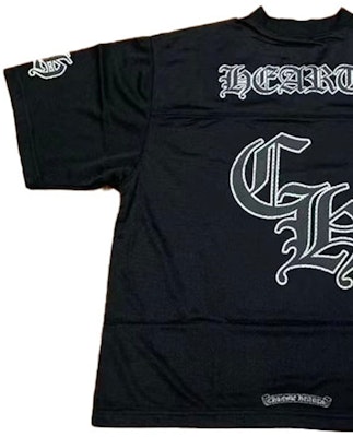 Chrome Hearts Kaos Jersey Hockey Unisex Logo Perak Warna Hitam. CH-20231186 Purchase Chrome Hearts Kaos Jersey Hockey Unisex Logo Perak Warna Hitam. CH-20231186