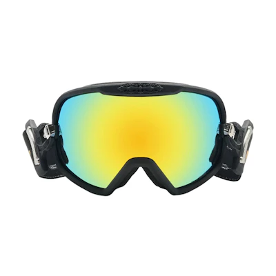 Chrome Hearts Silver Morning Unisex Ski Goggles with UV Protection SILVER MORNING FADED BLACK