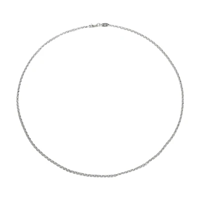 Chrome Hearts Simple 925 Silver Necklace for Men in Silver CH-ZL-801