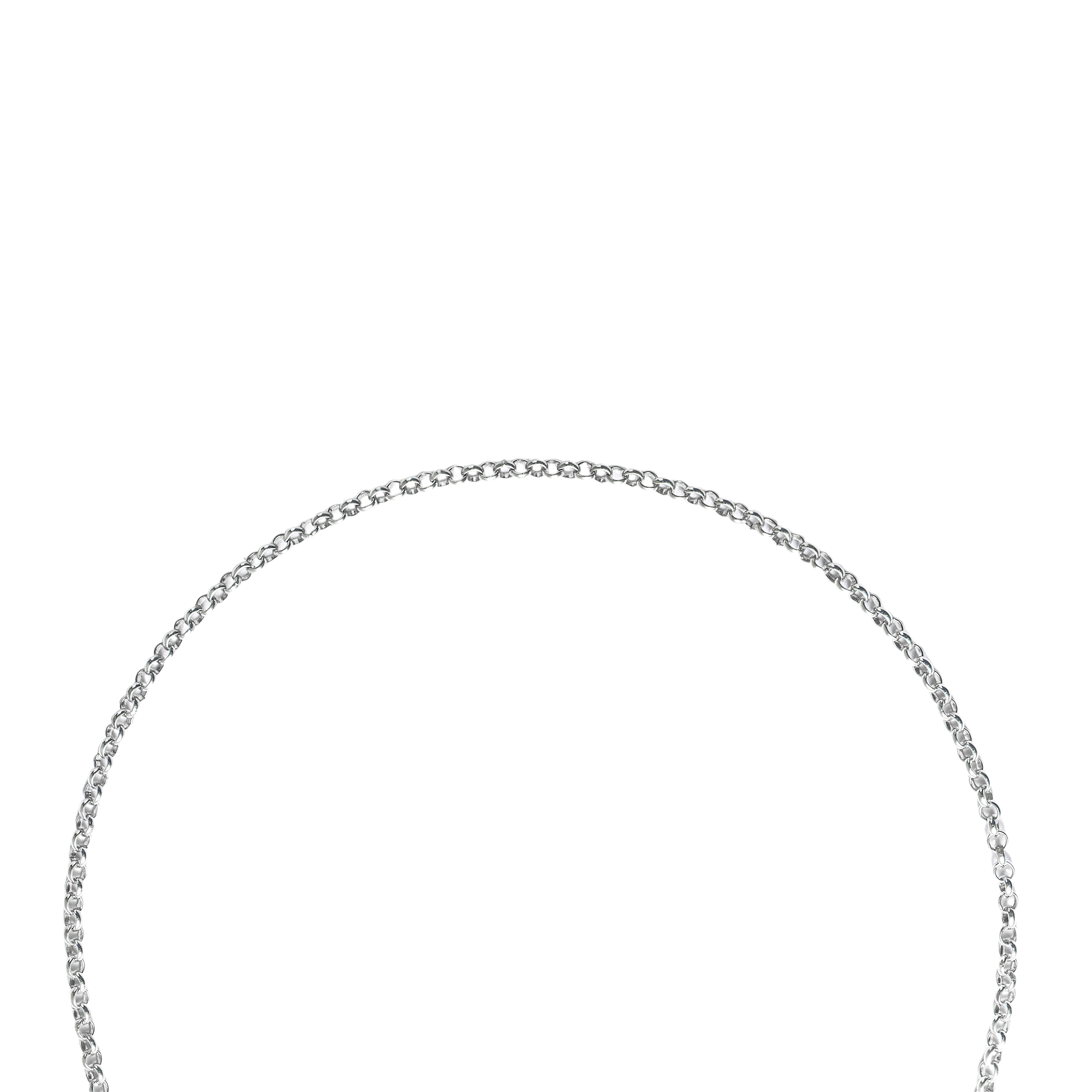 Lookbook 크롬하츠 심플 925 실버 목걸이 남성용 - 실버 CH-ZL-801