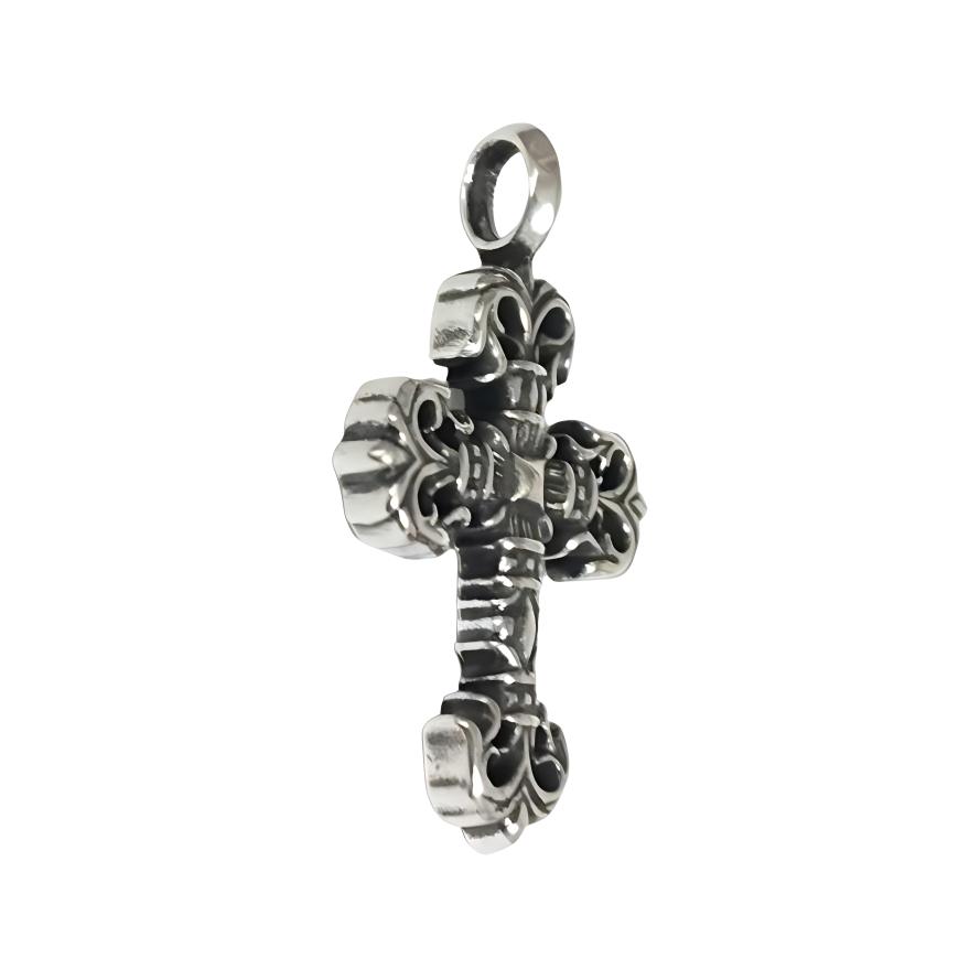 Chrome Hearts Simple 925 Silver Pendant Unisex Small - Silver Fashion Accessory filigree charm