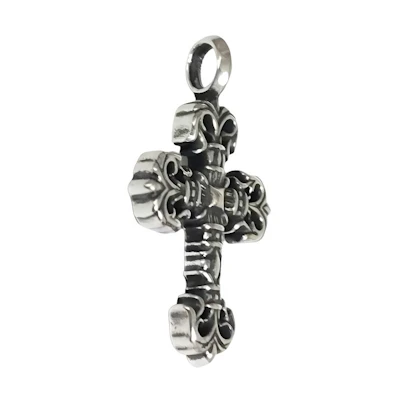 Chrome Hearts Simple 925 Silver Pendant Unisex Small - Silver Fashion Accessory filigree charm