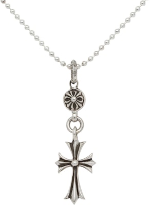 Rantai Loket Chrome Hearts Single Ball Cross 925 Perak Lelaki. None Order Rantai Loket Chrome Hearts Single Ball Cross 925 Perak Lelaki. None