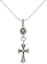 Order Rantai Loket Chrome Hearts Single Ball Cross 925 Perak Lelaki. None