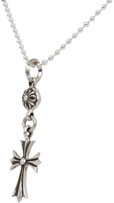 Rantai Loket Chrome Hearts Single Ball Cross 925 Perak Lelaki. None Lookbook Rantai Loket Chrome Hearts Single Ball Cross 925 Perak Lelaki. None