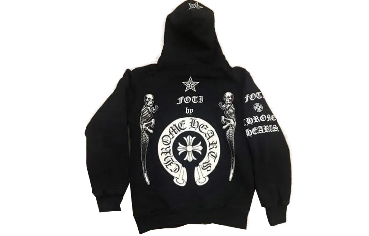 Chrome Hearts Skull Logo Printed Hoodie Jacket - CH-000087