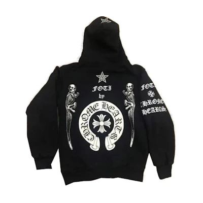 Chrome Hearts Skull Logo Printed Hoodie Jacket - CH-000087