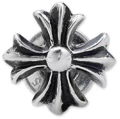 Chrome Hearts Small Cross 925 Silver Single Earring in Silver. CH-ED-543 Order Chrome Hearts Small Cross 925 Silver Single Earring in Silver. CH-ED-543