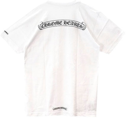 クロムハーツ ソリッド カラー クルーネック Tシャツ ユニセックス ホワイト CH-0602 Lookbook クロムハーツ ソリッド カラー クルーネック Tシャツ ユニセックス ホワイト CH-0602