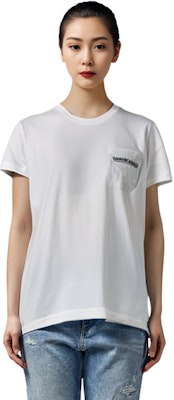 クロムハーツ ソリッド カラー クルーネック Tシャツ ユニセックス ホワイト CH-0602 Purchase クロムハーツ ソリッド カラー クルーネック Tシャツ ユニセックス ホワイト CH-0602