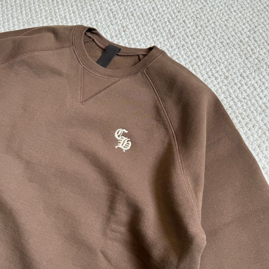 Chrome Hearts Solid Logo Embroidered Brown Crewneck Short Sleeve T-Shirt SS24 . CH-2024-9994 圖 4
