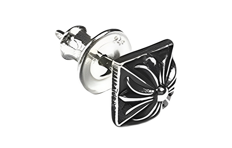 Lookbook 克罗心方形十字耳环男女通用 klx-006