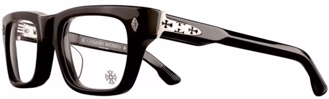 Order Chrome Hearts 男士方形光學眼鏡 黑色框架 CRYPDIC-BK