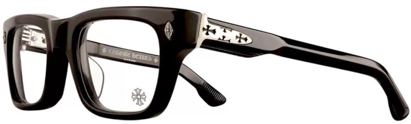 Chrome Hearts Square Optical Glasses Black Frame for Men. CRYPDIC-BK Order Chrome Hearts Square Optical Glasses Black Frame for Men. CRYPDIC-BK