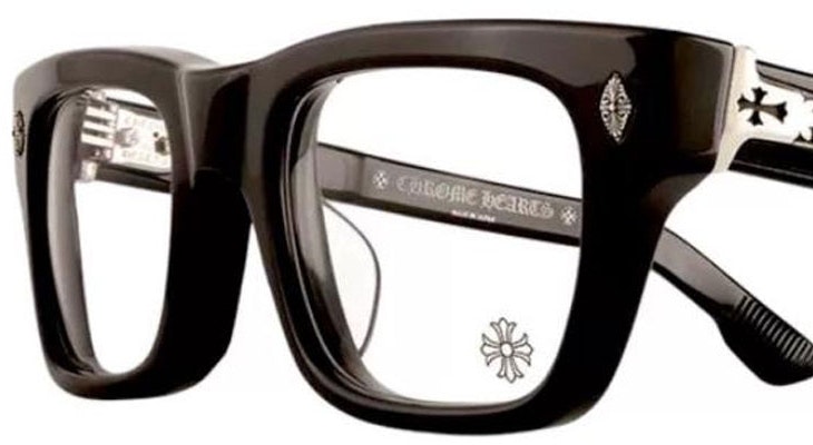 Chrome Hearts Square Optical Glasses Black Frame for Men. CRYPDIC-BK Purchase Chrome Hearts Square Optical Glasses Black Frame for Men. CRYPDIC-BK