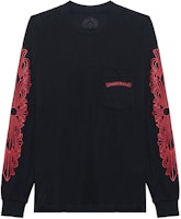 Chrome Hearts SS22 Black Floral Sleeve Long Sleeve T-Shirt. CH-2022343 Chrome Hearts SS22 Black Floral Sleeve Long Sleeve T-Shirt. CH-2022343