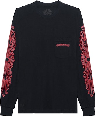 Camiseta Manga Larga Negra Floral Chrome Hearts SS22. CH-2022343 Buy Camiseta Manga Larga Negra Floral Chrome Hearts SS22. CH-2022343