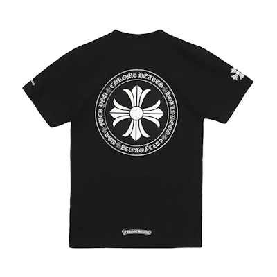 Chrome Hearts SS22 Black Cross Letter Graphic Unisex Casual T-Shirt. CH-202308042