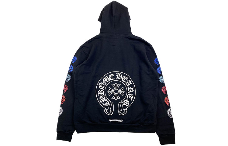 Chrome Hearts SS22 Colorful Horseshoe Hoodie Black Menswear CH-202203181