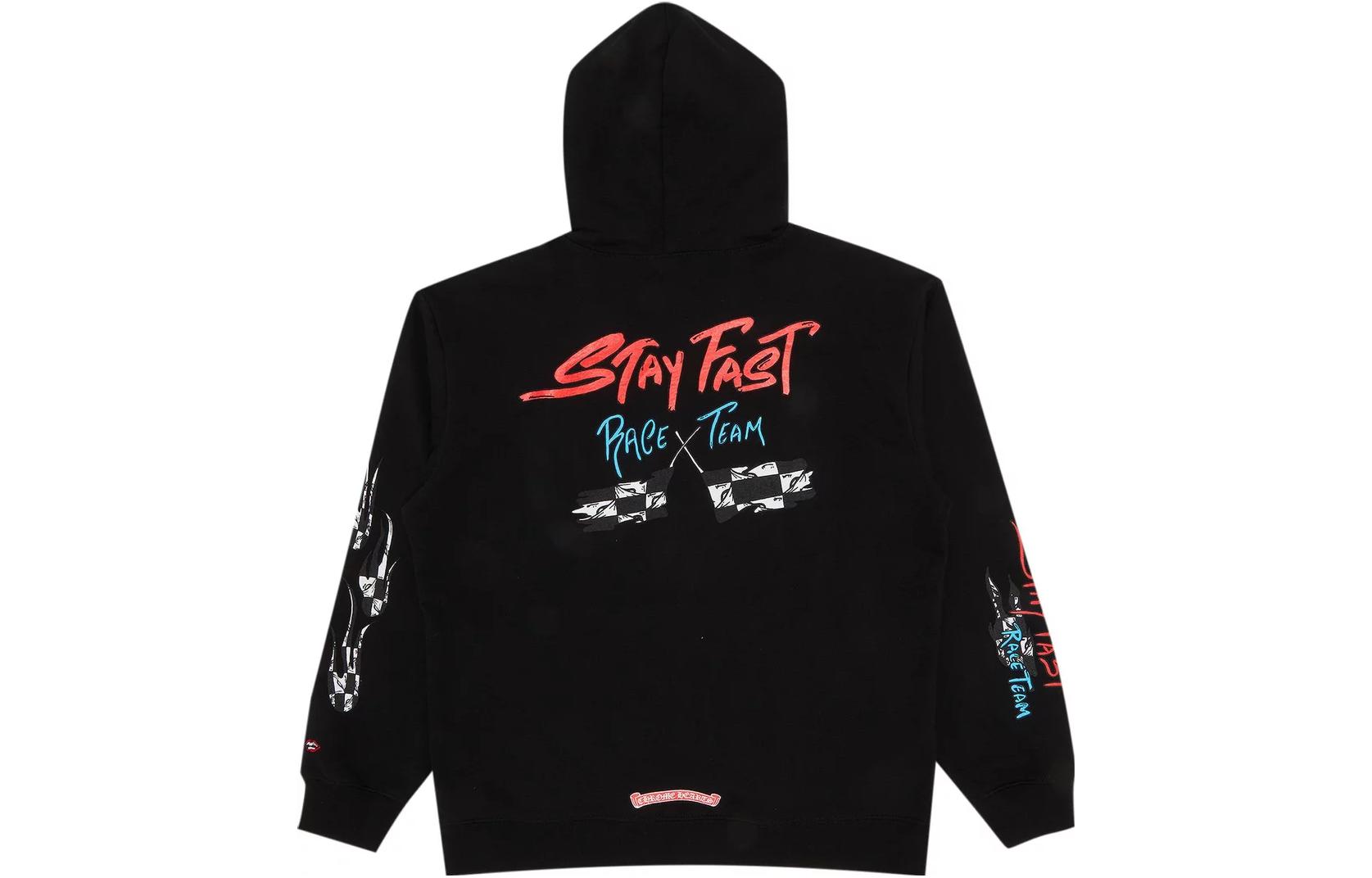 Chrome Hearts SS22 Letter Print Pullover Hoodie Unisex Black CH-82102