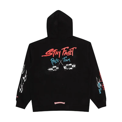 Chrome Hearts SS22 Letter Print Pullover Hoodie Unisex Black CH-82102