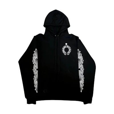 Chrome Hearts SS23 Black Geometric Print Pullover Hoodie. CH-2023020604