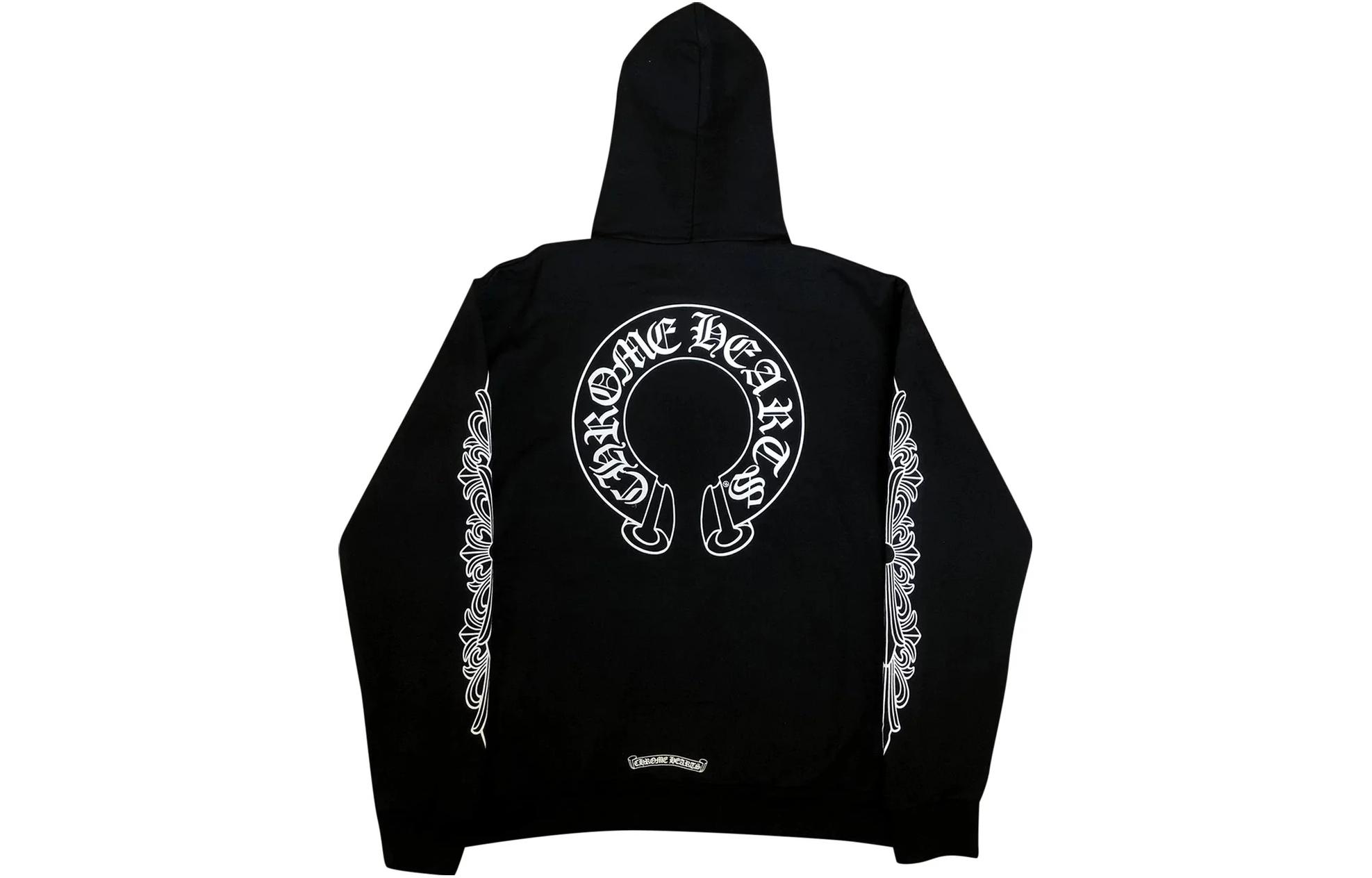 Lookbook Chrome Hearts SS23 Hoodie Hitam Motif Geometris. CH-2023020604