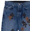 Shop Chrome Hearts SS23 Cross Patch Denim Jeans Blue CH-202321901
