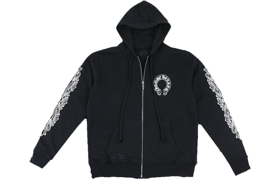 Chrome Hearts SS23 Black Alphabet Print Pullover Hoodie Unisex CH-20230013