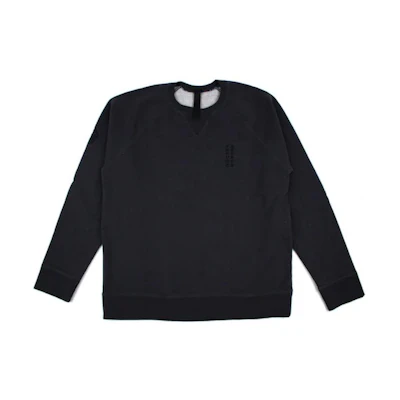Chrome Hearts SS23 Black Crewneck Sweatshirt with Logo Embroidery for Men CH-000071